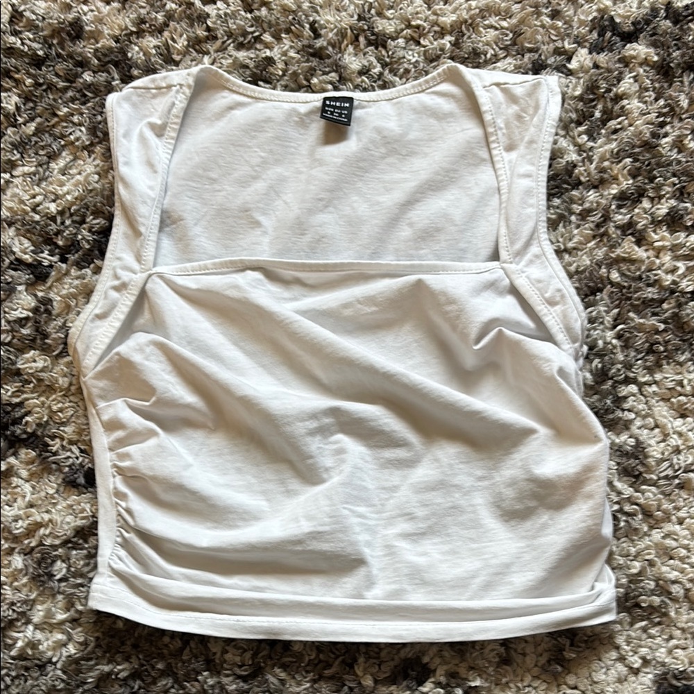 White Sleeveless Top